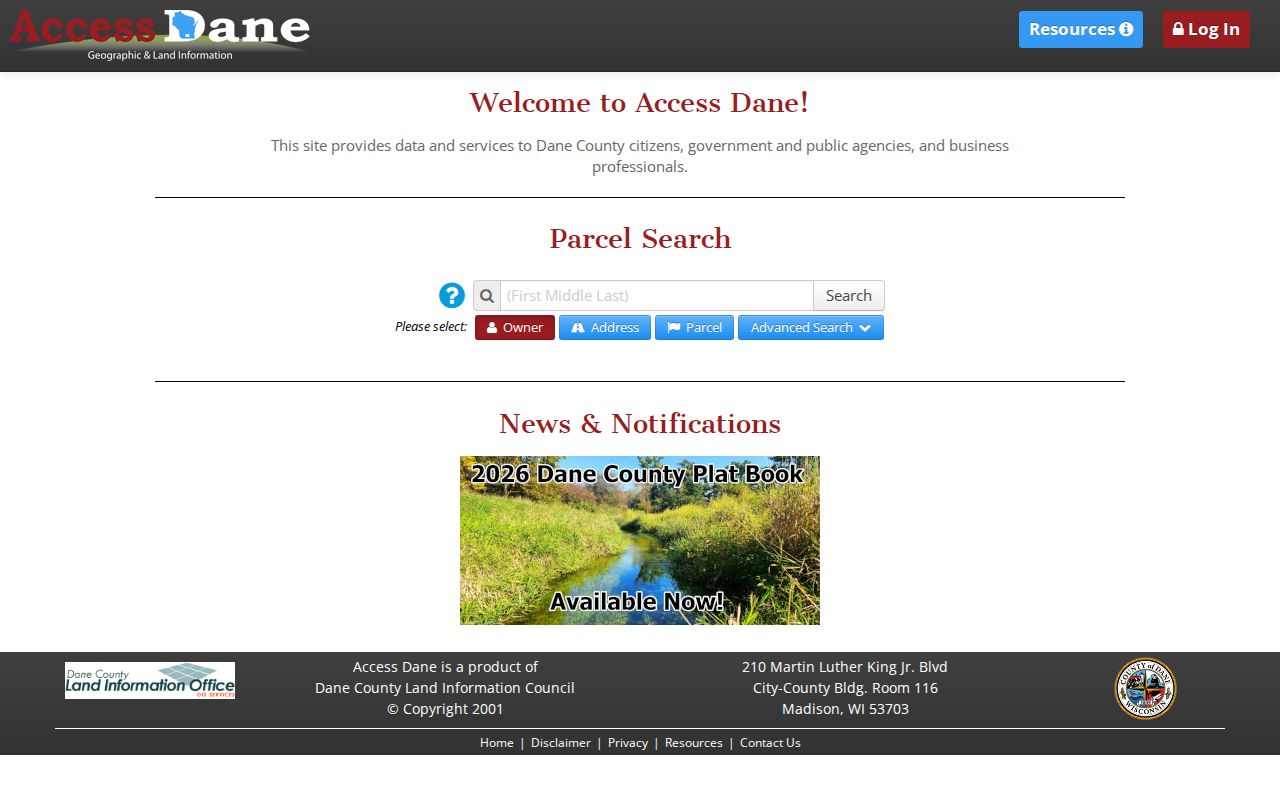 Dane County residents directory Access Dane property search